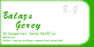 balazs gerey business card